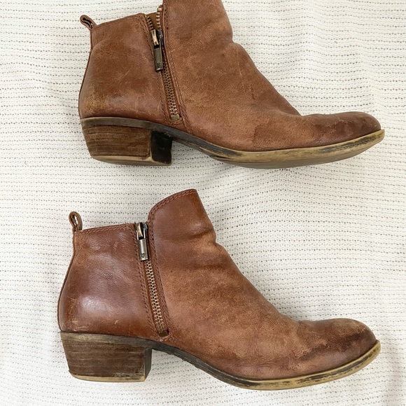 Lucky Brand Brown Leather Ankle Boots - Picture 4 of 4
